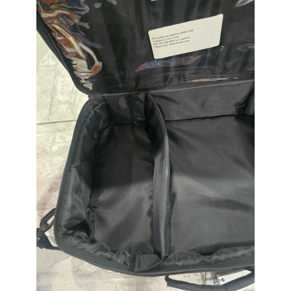 Padded Adjustable Laptop Carrying Bag Celle Brite Briefcase Black Soft‎ Handle